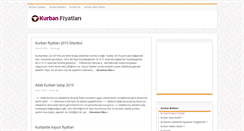 Desktop Screenshot of kurbanfiyatlari.net