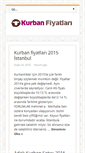 Mobile Screenshot of kurbanfiyatlari.net